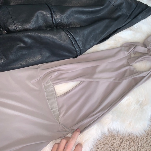 Light Greenish/Suede Tight Mini Dress - Picture 3 of 6